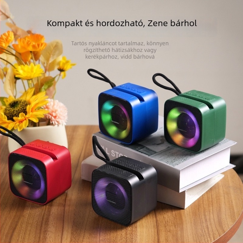 S11 hordozható Bluetooth hangszóró 5W kimenettel, Bluetooth 5.0, beépített 300–500 mAh akkumulátor, frekvenciatartomány 100 Hz–20 kHz, SNR ≥70 dB