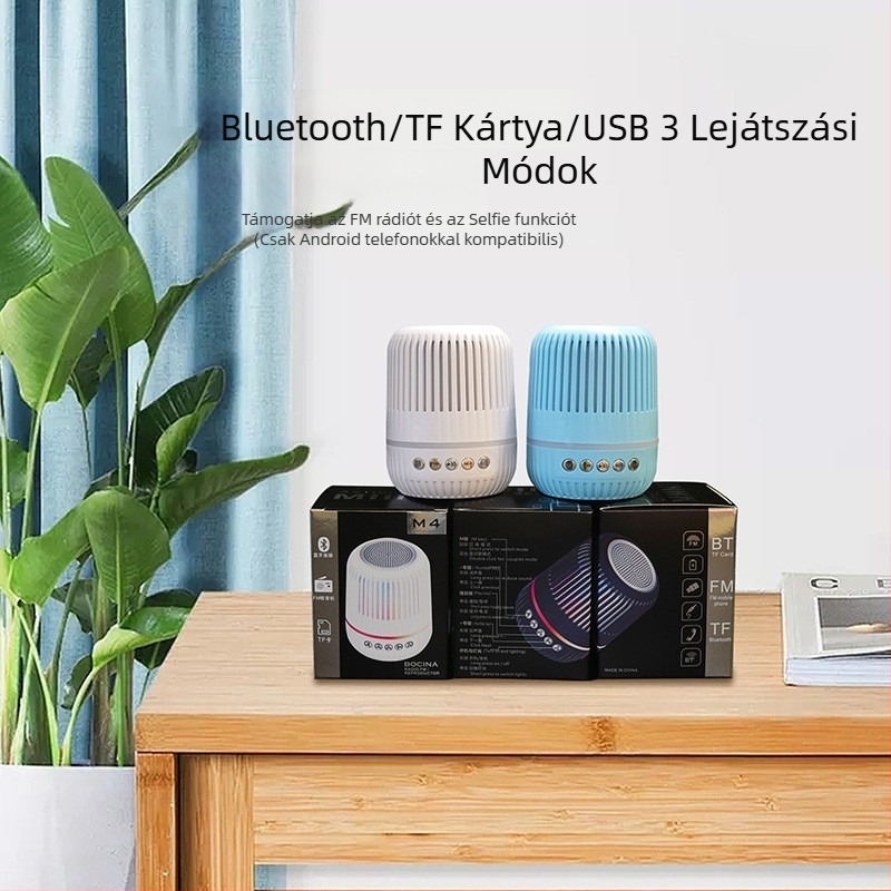 Bluetooth mini hangszóró beépített akkumulátorral, 5W, Bluetooth 5.3, 117Hz-20kHz, SNR ≥75dB