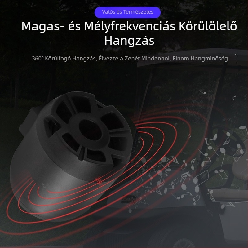 KH075 Bluetooth motorkerékpár hangszóró – ABS ház, 12–150V, 12–18W, kompatibil motorkerékpárokkal és elektromos járművekkel