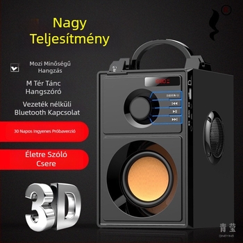 Xuletin Bluetooth Hangszóró 20W, 3-utas hangszóró, IPX2 vízálló, Bluetooth 5.3, beépített 2000–4000 mAh akkumulátor