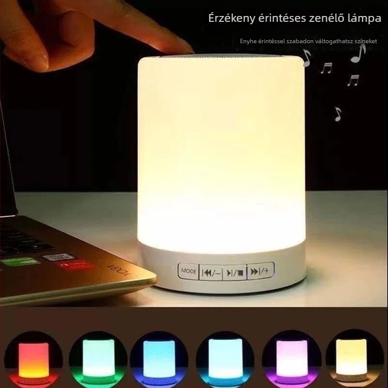 Mini Bluetooth hangszóró RGB éjszakai fénnyel (3W, Bluetooth 5.3, beépített akkumulátor, 60Hz-15kHz, SNR ≥70dB)