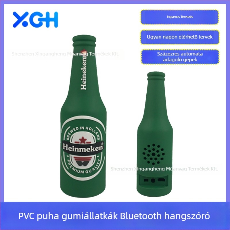 Vezeték nélküli Bluetooth hangszóró sörösüveg dizájnnal, karikatúra stílusban | Beépített 2000-4000mAh akkumulátor | IPX3 vízálló | 100Hz-20kHz | 3W