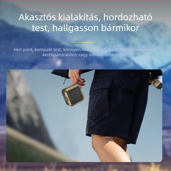 K7 vezeték nélküli Bluetooth hangszóró otthonra és kültérre — hordozható, 5W, Bluetooth 5.3, 40Hz-20kHz, IPX2, 10 m hatótáv