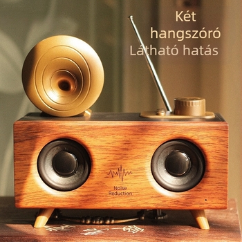 Vezeték nélküli Bluetooth hangszóró szubwooferrel, kártyahely, IPX7 vízálló, 5W kimenet, 3,5 mm audio bemenet