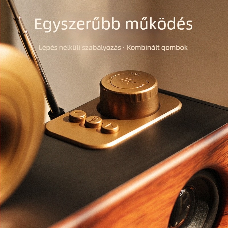 Vezeték nélküli Bluetooth hangszóró szubwooferrel, kártyahely, IPX7 vízálló, 5W kimenet, 3,5 mm audio bemenet