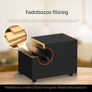 Asztali számítógép-hangszórók, USB-tápellátás, Bluetooth 4.0, 3,5 mm-es audió bemenet, 3 hangszórós rendszer