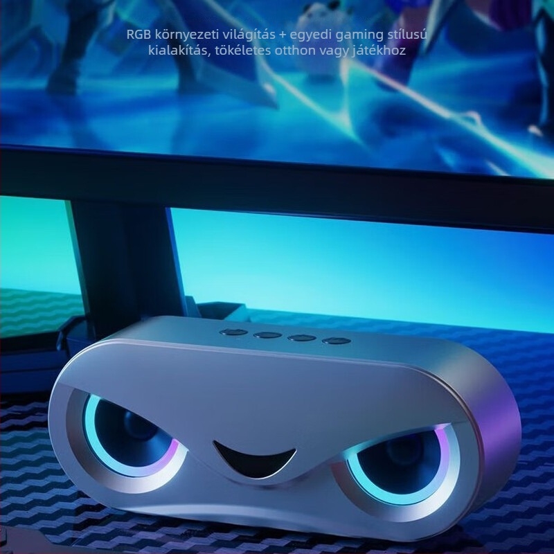 Bluetooth hangszóró kettős hangszóróval, mélynyomóval, 5W, frekvencia-tartomány 60 Hz–15 kHz