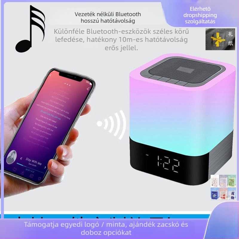 Bluetooth-hangszóró, két hangszóróval, Bluetooth 5.0, 100 Hz–20 kHz frekvenciasáv, 10 m hatótáv, beépített 2000–4000 mAh akkumulátor