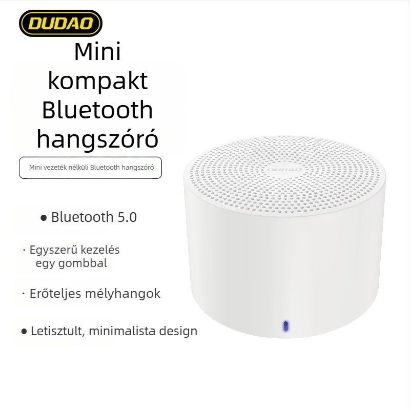 Y12 Bluetooth hangszóró mini szubwooferrel (Bluetooth 5.0, 10W, 100 Hz–20 kHz, ≥95 dB SNR, 10 m hatótávolság)