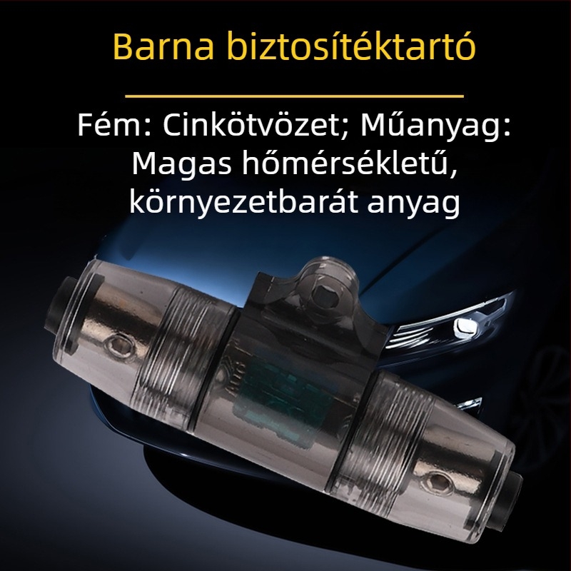 60A barna biztosítótartó autóhifi erősítőhöz és mélynyomóhoz