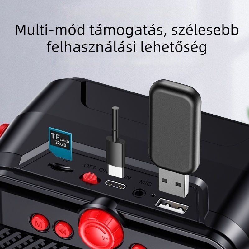 Patriot T51 Vezeték nélküli Bluetooth hangszóró beépített rádióval, 10W, mélynyomó, Bluetooth 5.0, 15 m hatótávolság