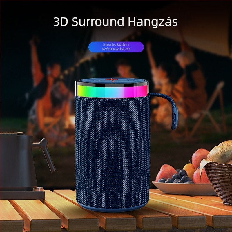 W-16 Bluetooth hangszóró – 10W, beépített 800–1000mAh akkumulátor, Bluetooth 5.3, frekvenciatartomány 60Hz–15kHz, hatótáv 10 m