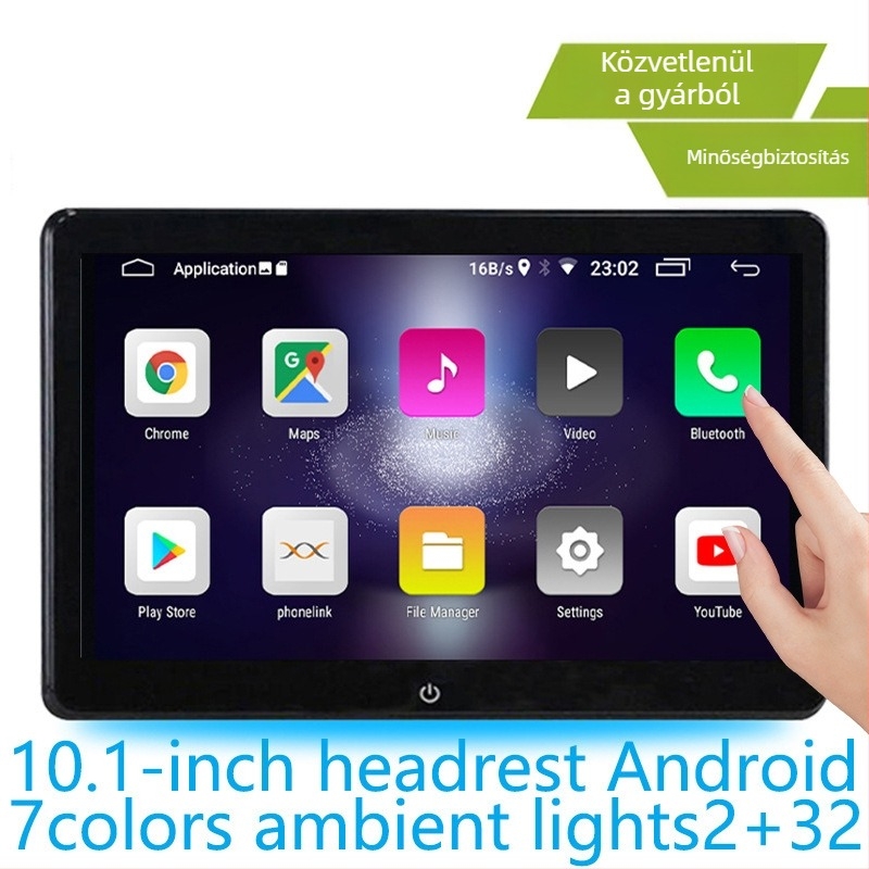 10,1 colos autós Android monitor fejtámlára szerelhető MP5
