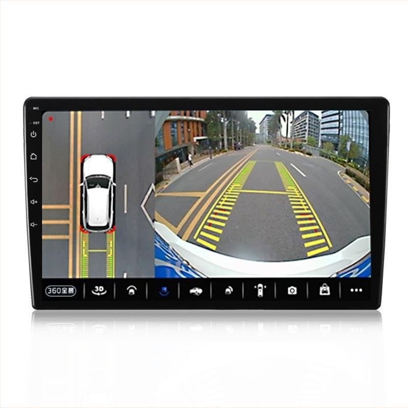 T5 HD 360° panorámás autóba szánt Android navigációs kijelző, 9–10 hüvelykes all-in-one