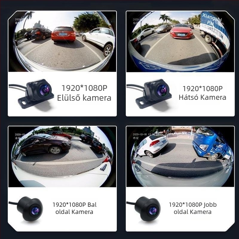 T5 HD 360° panorámás autóba szánt Android navigációs kijelző, 9–10 hüvelykes all-in-one