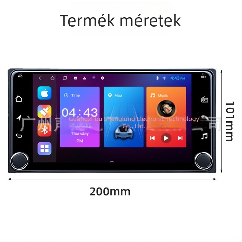 Android navigáció Toyota Corollahoz hardverrel és IPS kijelzővel — 12V táplálás, tömeg 1 kg, testreszabható konfiguráció, 1 év garancia