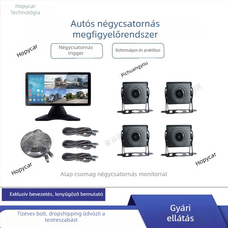 CJ-033 Jármű hátrameneti kijelző, 1960x1080 felbontás, AHD bemenet, Pal/NTSC, 16:9