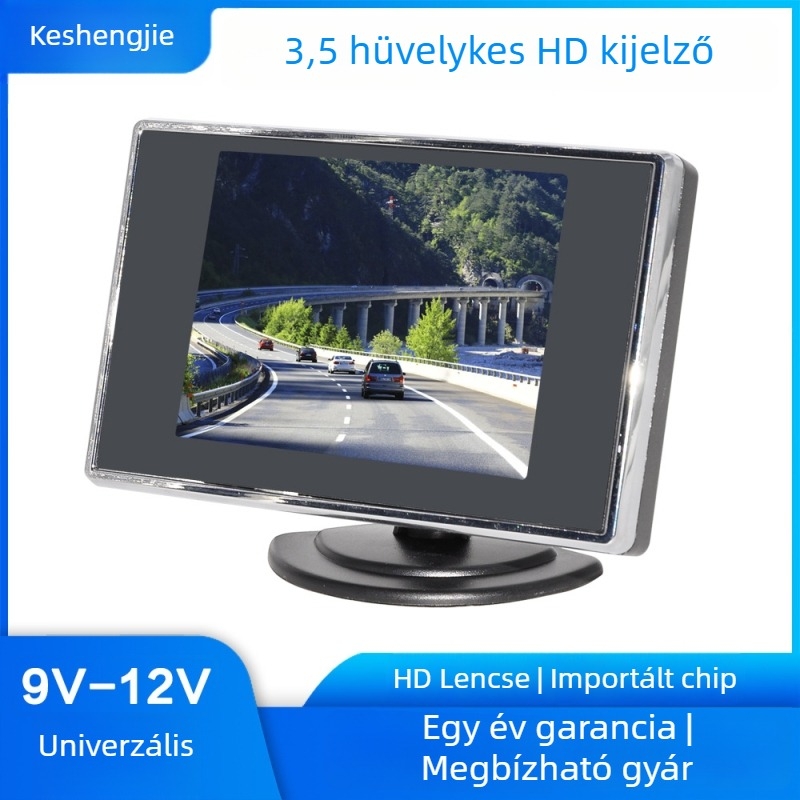 Autó LCD kijelző AV bemenettel, 800x480 felbontás, PAL/NTSC kompatibilis