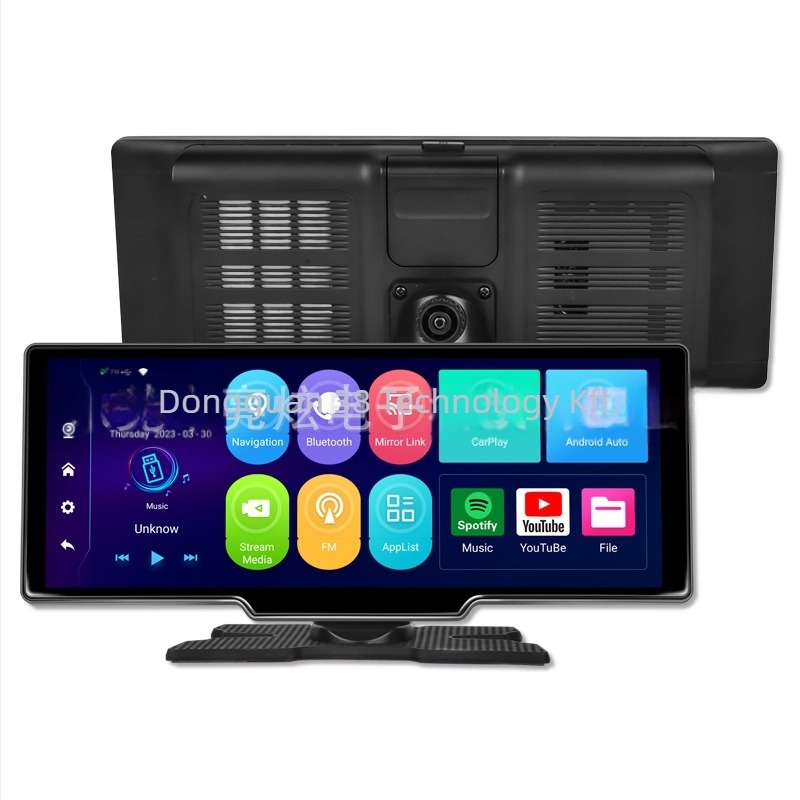 Androidos autós DVR, Vezeték nélküli CarPlay, Android Auto, 4GB+64GB, IPS kijelző