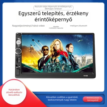 Érintőképernyős autós LCD kijelző, felbontás 800x480, CVBS bemenet, PAL/NTSC kompatibilis
