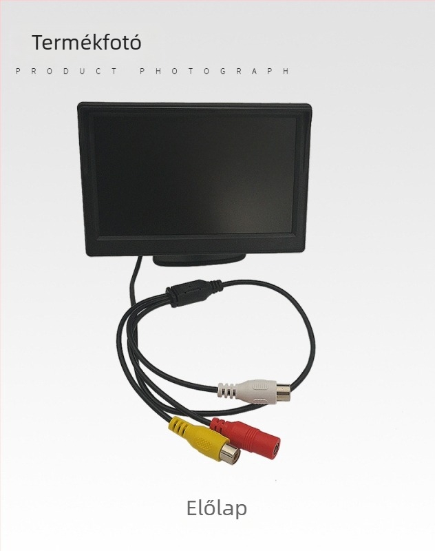 CYL-501 autó LCD kijelző HD digitális kijelzővel, 800x480 felbontás, kétcsatornás bemenet, hátrameneti rendszer.