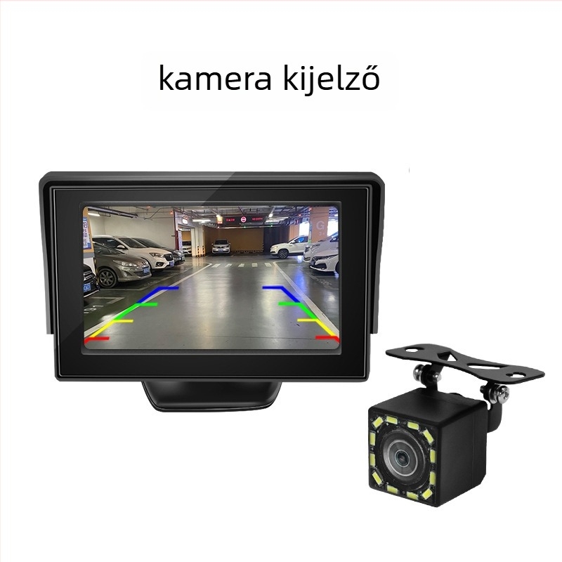 Visszafelé nézet kijelző, TFT LCD kijelző, 800x480 felbontás, univerzális kompatibilitás, N/P bemeneti jel