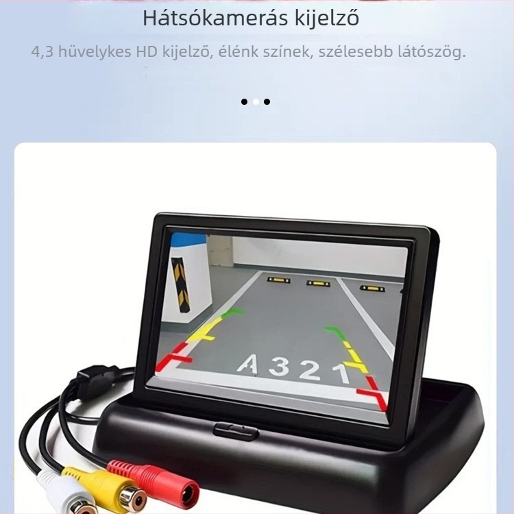 Tongjie járműre szerelt LCD monitor ZD4301, CVBS bemenet, 480x272 felbontás, 12-24V