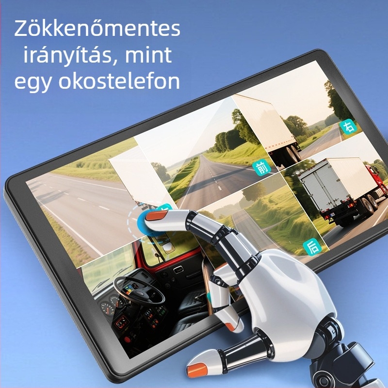 Autó BSD/ADAS holttér-figyelő kijelző 10,1 hüvelykes IPS kijelzővel és HD felvétellel, AHD-kompatibilis, 4-utas, teherautókhoz
