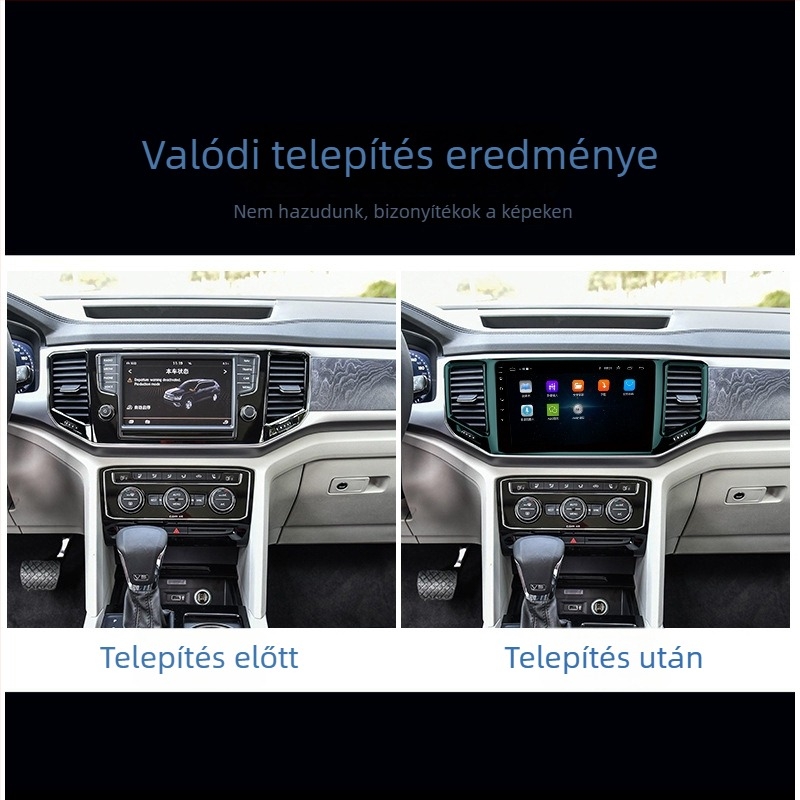 Volkswagen Teramont központi érintőképernyős navigációs rendszer – all-in-one GPS és hátrameneti kamera kijelző