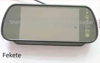 Autóhátsó tolató monitor, digitális kijelző, felbontás 720x540, AV bemenet, PAL/NTSC formátum