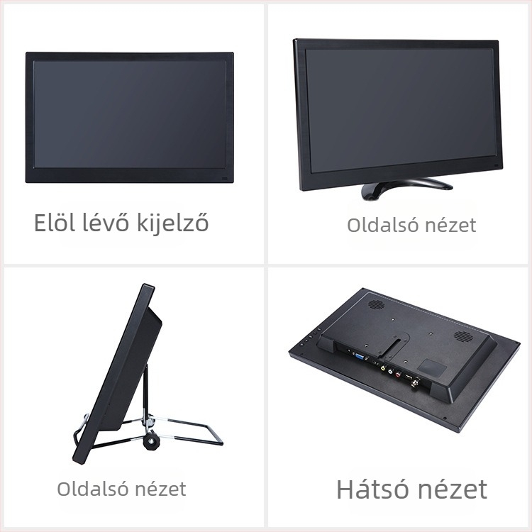 Autó LCD monitor TFT LCD-vel, 1920x1080 RGB felbontás, HDMI és VGA bemenetek, USB/MP5 támogatás, EDP kijelző (L1168)