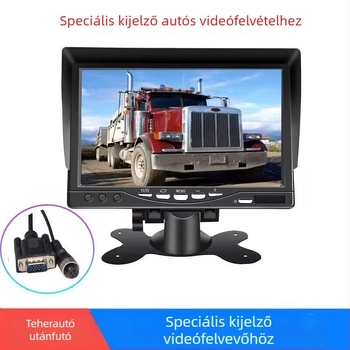 Autó LCD-kijelző, TFT LCD kijelző, 800x480 RGB felbontás, videó bemenet, modell L0728G