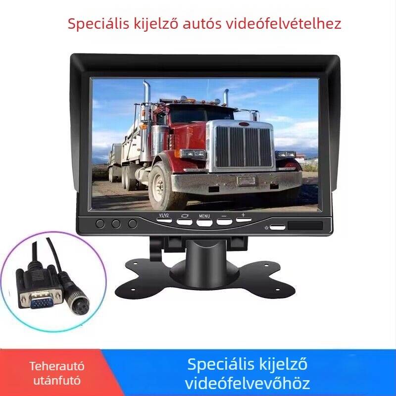 Autó LCD-kijelző, TFT LCD kijelző, 800x480 RGB felbontás, videó bemenet, modell L0728G