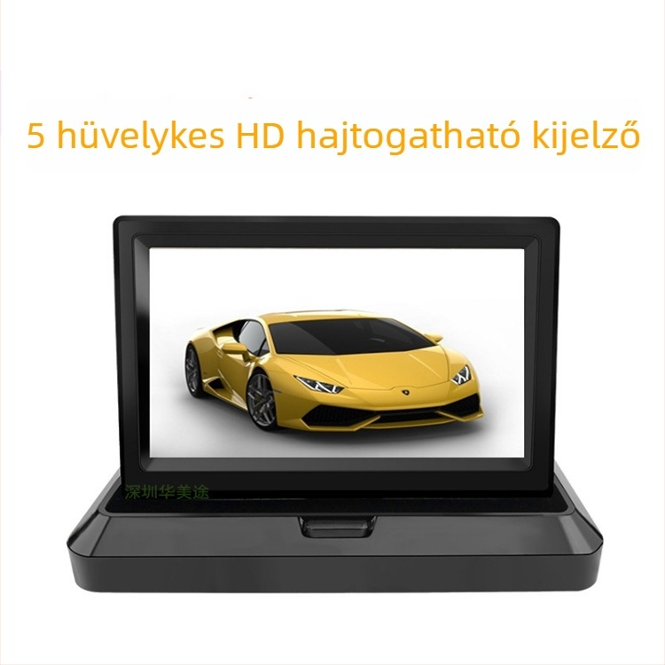 Autóhátsó nézet kijelző H75, LCD kijelző, 800x480 felbontás, AV bemenet
