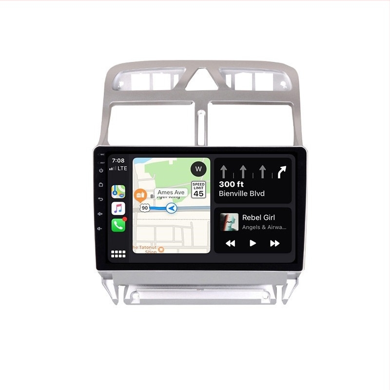 Peugeot 307 autó navigáció all-in-one Android GPS-szel, 4x45W teljesítmény, mechanikus váltóval kompatibilis