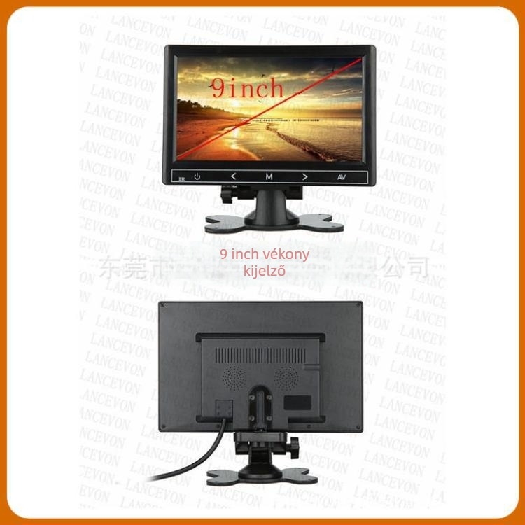 Autó LCD kijelző, modell L0958, TFT LCD, 800x480 RGB, PAL/NTSC