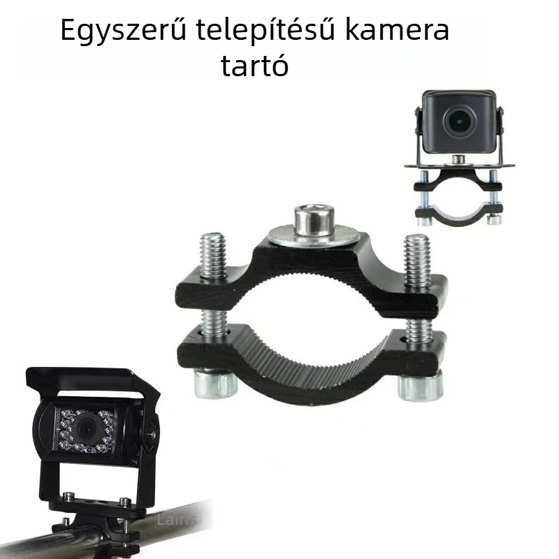 Teherautó-kameratartó 360°-os forgással oldalsó nézethez, négykamerás kijelzővel