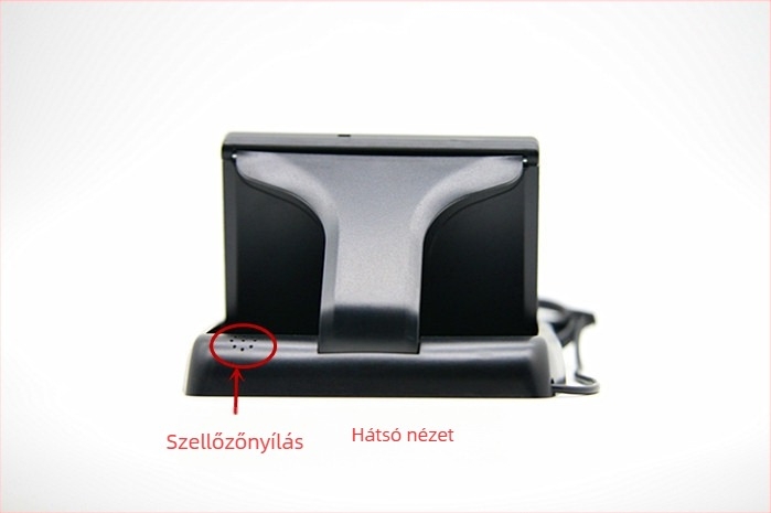 Autó LCD-monitor burkolat – összecsukható kupak, műanyag ház, felbontás 480x272, univerzális kompatibilitás, modell DC-43