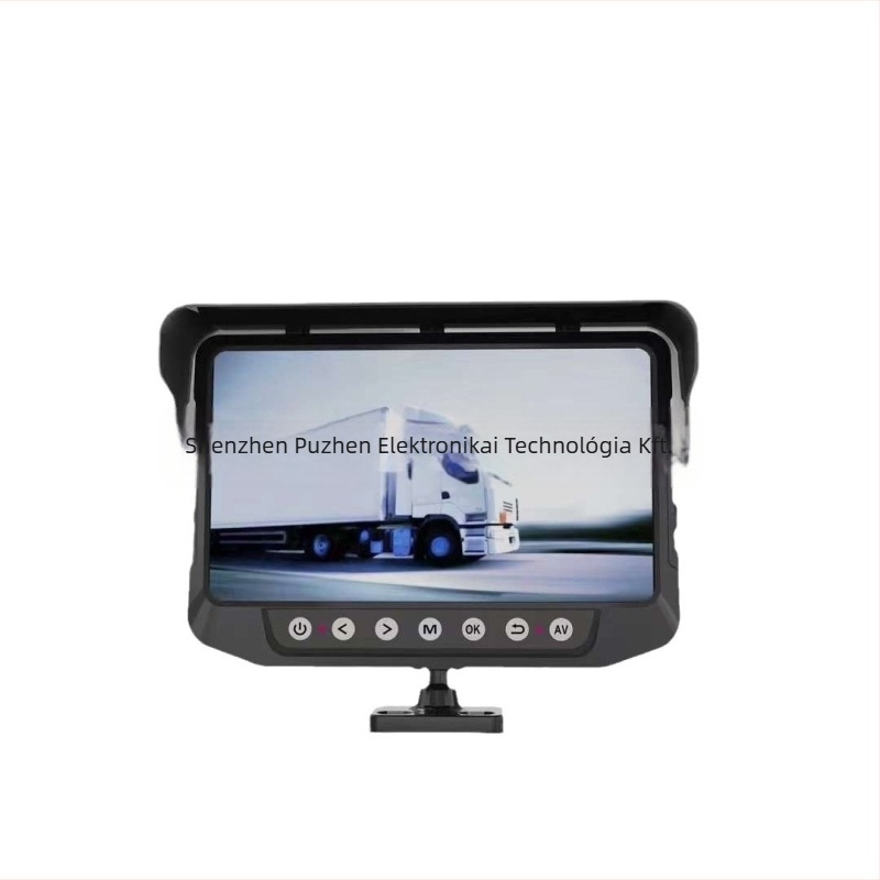 Autóba szerelt LCD-monitor ABS házzal, IPS panel, AHD bemenet, 1024x600 felbontás, modell PZ914
