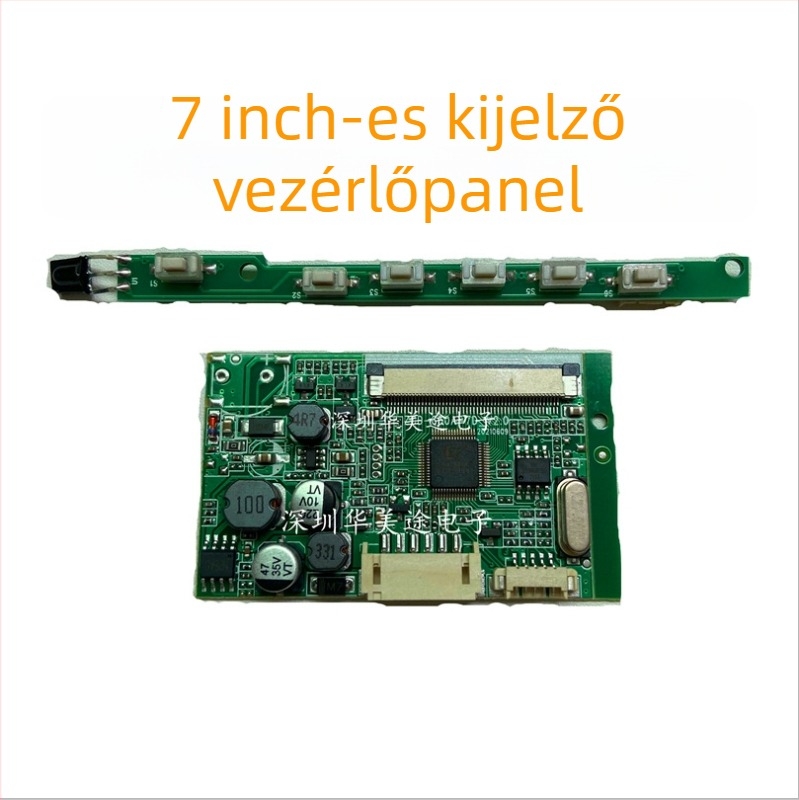 H202 autóhátrameneti monitor, digitális LCD kijelzővel, 800x480 felbontás, AV bemenet, univerzális kompatibilitás