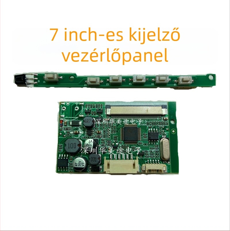 H202 autóhátrameneti monitor, digitális LCD kijelzővel, 800x480 felbontás, AV bemenet, univerzális kompatibilitás