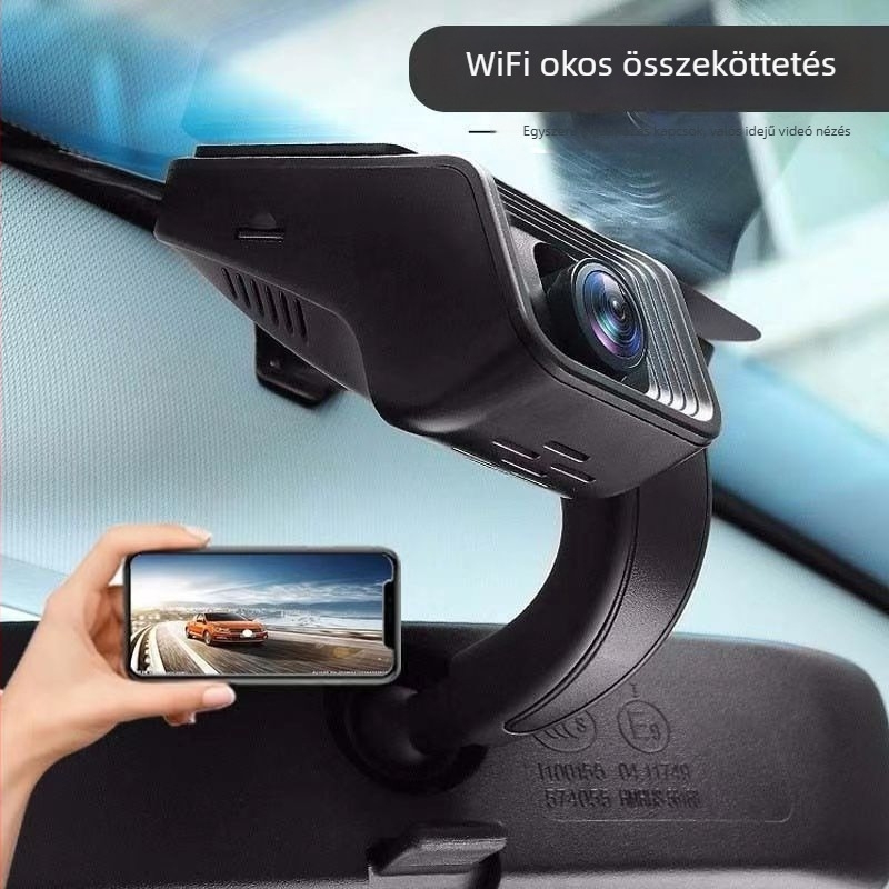 4K rejtett autós dash kamera - 170° széles látószög, első szélvédőre szerelés, 4G kapcsolat, parkoló monitorozás