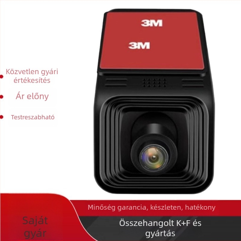 D modell autóba rejtett dash cam WiFi-vel, 1080p, F1.8, 140° látómező, kijelző nélkül