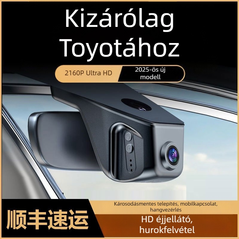 4K-s autós dash-kamera Toyota Prado, Land Cruiser, Crown és Alphard számára