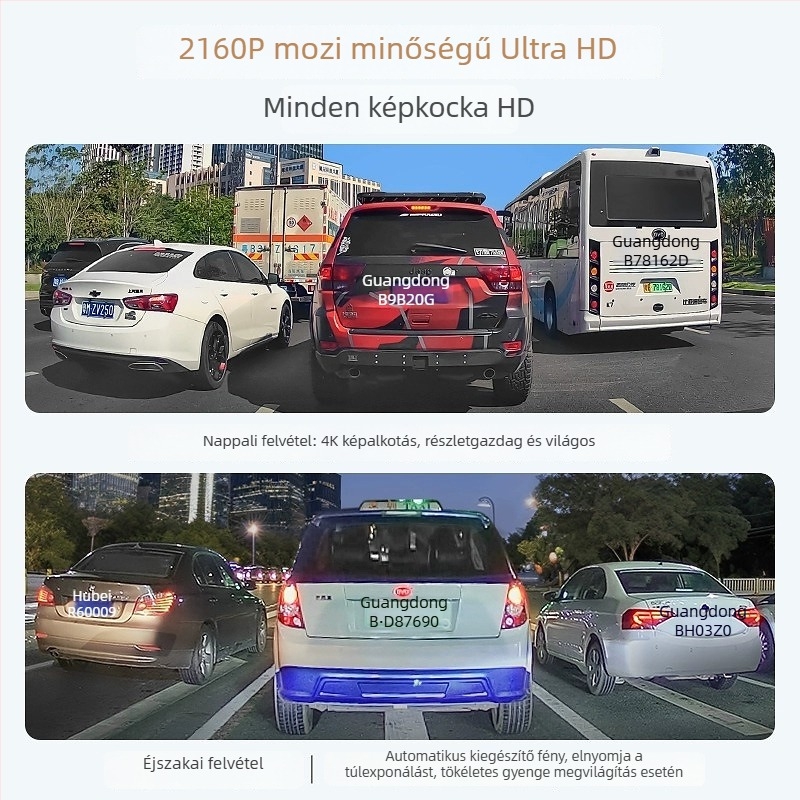 4K-s autós dash-kamera Toyota Prado, Land Cruiser, Crown és Alphard számára