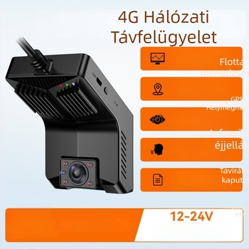 Ruistone CMSV6 4G kétlencsés autós DVR-rel, flottamenedzsment rendszerrel, HD széles látómező, éjszakai látás és távoli monitorozás