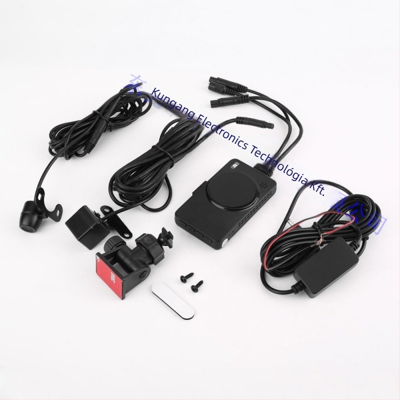 MT-18 Motorkerékpár DVR | Elöl és hátul kettős felvétel, 720p, 140° látószög, vízálló, USB, TF-kártya támogatás