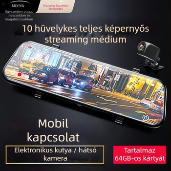 Autóba szerelhető 4K dashkamera (2160p), 256GB memória, parkolásfigyelés, okos alkalmazás