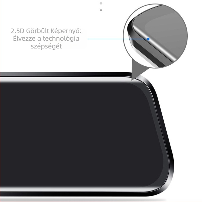 Autó tükrön DVR-rel: előre és hátra kamera, 1080p, éjszakai látás, streaming videó