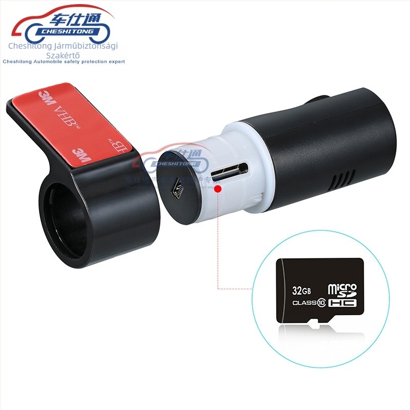 Che Shitong Android HD autós dashcam ADAS-szal – 1080p, 140° széles látószög, hurkoló felvétel, sávváltási asszisztens, TF-kártya tárolás